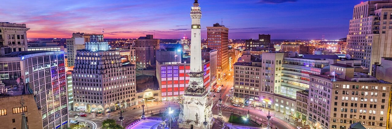 Downtown Indianapolis skyline