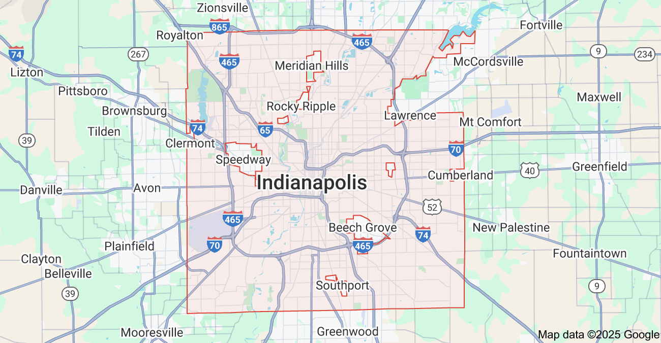 Map of Indianapolis